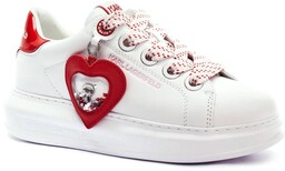Karl Lagerfeld Damskie skórzane sneakersy KAPRI Valentine
