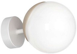 Kinkiet LAMPA ścienna SFERA WOOD MLP5423 Milagro szklana