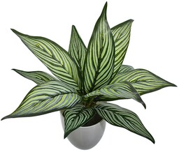 SZTUCZNY KWIAT ROŚLINA W DONICZCE LIŚCIE DEKORACJA OZDOBA