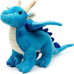 Uni-Toys - Smok niebieski 26 cm (długość) pluszowe