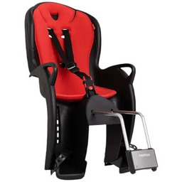 HAMAX Fotelik rowerowy Kiss Tylny Rura podsiodłowa Czarno-czerwony