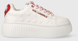 Karl Lagerfeld Damskie skórzane sneakersy ANAKAPRI Valentine Special