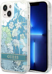 Etui Guess Flower Liquid Glitter HardCase do iPhone