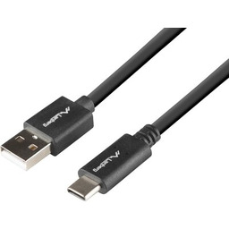 LANBERG Kabel USB-A - USB-C CA-USBO-15CU-0010-BK 1 m
