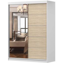 Szafa VISTA 05 150 Biały, Dąb sonoma