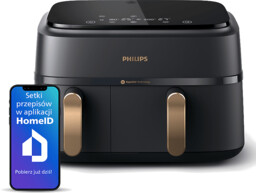 Frytkownica beztłuszczowa dwukomorowa Airfryer Philips Ovi Dual Basket
