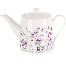 Dzbanek do kawy i herbaty porcelanowy kwiaty LOUKA