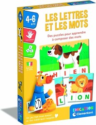 Clementoni Litery i słowa Zawiera 16 puzzli