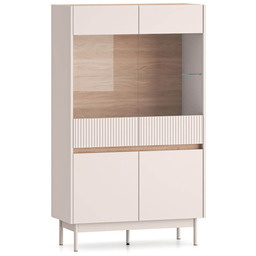 Witryna czterodrzwiowa Dunea 03 kaszmir/dąb