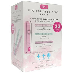 PINK Digital Test Trio Cyfrowy system monitorowania płodności