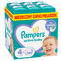 Pampers Active Baby rozmiar 4 180 pieluszek 9kg-14kg