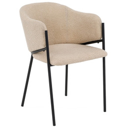 Krzesło Glamour DC-2144 quelle, czarne nogi, beż #5