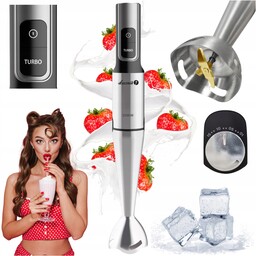 Blender Ręczny Wielofunkcyjny Mikser Kuchenny Rozdrabniacz 1500W Mocny