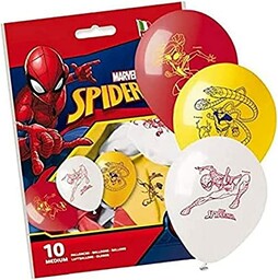 10 kolorowych balonów Spider-Man, wielokolorowe, 29581