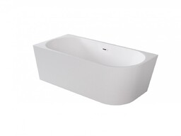 Wanna przyścienna narożna lewa korek klik-klak chrom 150