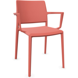 Yuni krzesło ramowe plastikowe 4L z podłokietnikami