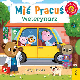 Miś Pracuś Weterynarz, książeczka dla dzieci z ruchomymi