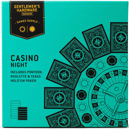 Zestaw do gry w ruletkę i pokera Gentlemen''s