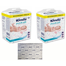 Podkłady jednorazowe dla niemowląt Kindii Pure&Soft 60 sztuk