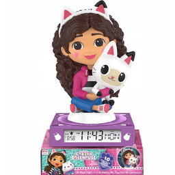 Lampka nocna 3D Gabby’s Dollhouse z budzikiem Kids
