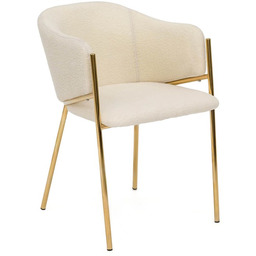 Krzesło Glamour DC-2144 quelle, złote nogi, beż #3