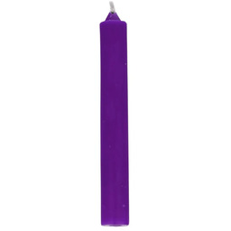 Świeca z wosku 9x1,2cm - purpurowa (5 sztuk)