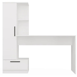Elior Białe biurko z regałem L9-B31