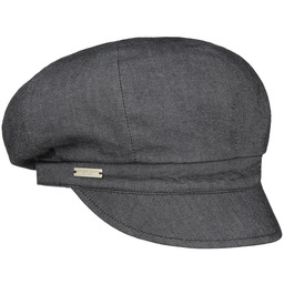 Czapka Newsboy Chambry by Seeberger, antracytowy, One Size