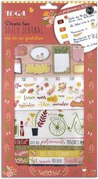 Toga Bullet Journal zestaw dekoracyjny - kwiat, pomarańczowy