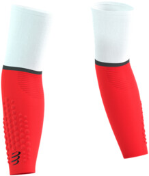 COMPRESSPORT Rękawki kompresyjne ARMFORCE ULTRALIGHT white/fluo red