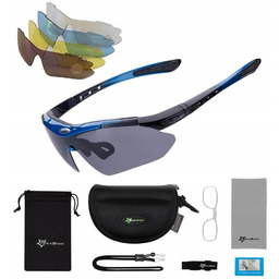 Przeciwsłoneczne Okulary Rowerowe - 5 Soczewek Uv