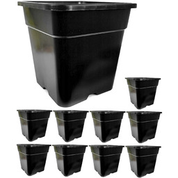 Doniczki produkcyjne kwadratowe wysokie DonKwiat HS18 18L 30cm