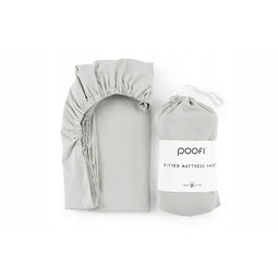 Poofi Prześcieradło organic 70/140 Jasny szary
