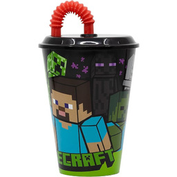 Mojang Plastikowy kubek Minecraft dla dzieci 430 ml,
