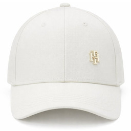 TOMMY HILFIGER CZAPKA Z DASZKIEM Z LOGO ECRU