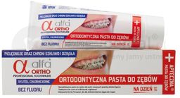 ALFA ORTHO pasta ortodontyczna do zębów bez fluoru