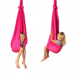 Hamak aerial do jogi chusta akrobatyczna 5m różowy