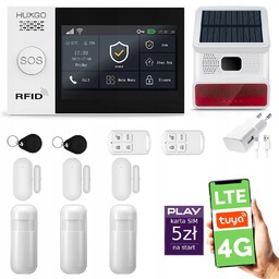 Alarm bezprzewodowy WiFi Gsm 4G Lte z aplikacją
