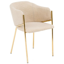 Krzesło Glamour DC-2144 quelle, złote nogi, beż #5