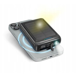 Powerbank Sbs TEBB5000MAGSK Solar MagSafe 5000mAh 10W Ładowanie