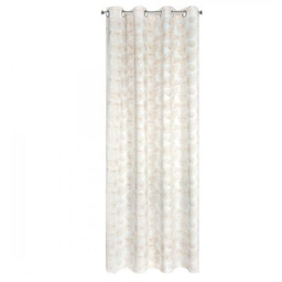 Zasłona MARIGOLD 140 x 250 cm przelotki biało-złoty