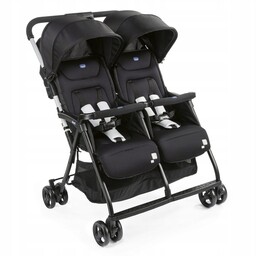 Chicco Ohlala Twin Wózek spacerowy Black Dla Bliźniaków