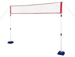 SIATKA MULTIFUNKCYJNA BADMINTON+TENIS+SIATKÓWKA POKROWIEC PEŁNY NILS NT0300 3w1