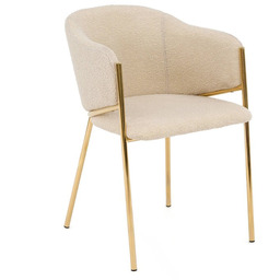 Krzesło Glamour DC-2144 quelle, złote nogi, beż #6