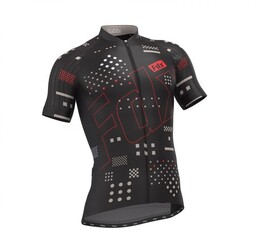 FDX AD Half Sleeve Cycling Jersey CZARNA koszulka