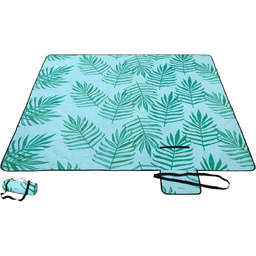 Koc Piknikowy Plażowy Kempingowy Turystyczny 200X200 Wodoodporny Turkusowy