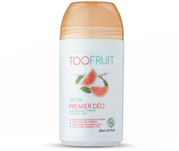 Toofruit, antybakteryjny dezodorant w kulce dla dzieci, grejpfrut