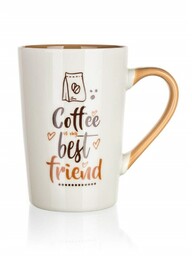 Banquet 4-częsciowy komplet kubków ceramicznych COFFE BEST FRIEND