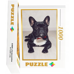 Puzzle Pies Psy Psiaki Buldog Francuski 1000el Pudełko