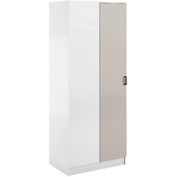 Edinos Premium Narożna minimalistyczna szafa uchylna biały +